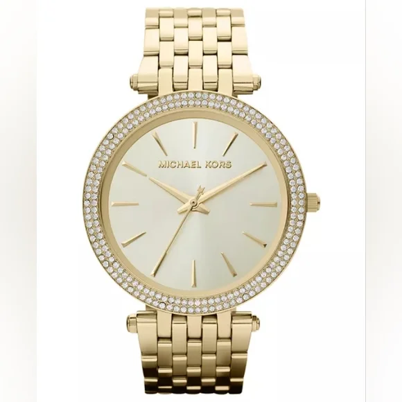 BEAUTIFUL RETIRED AUTHENTIC Women's Michael Kors Darci Watch Gold Tone🧊 - Picture 8 of 10